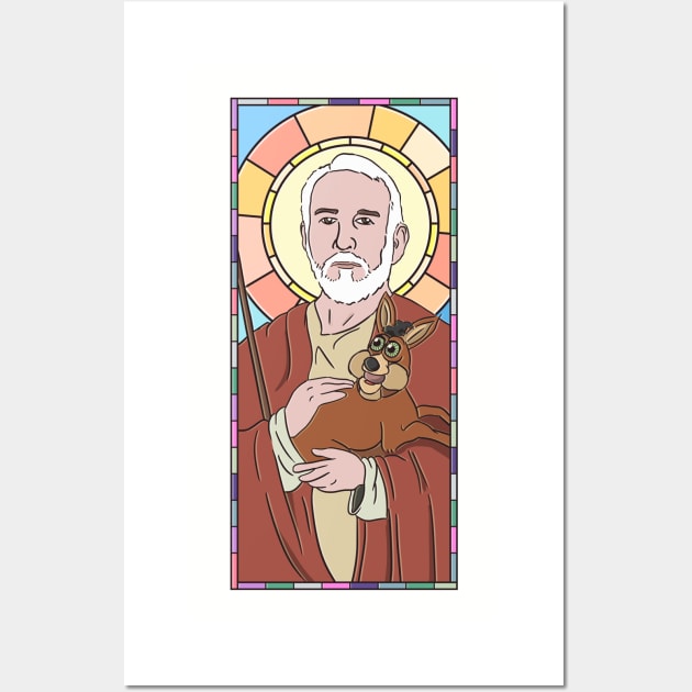 Gregg Popovich Stained Glass Wall Art by opiester